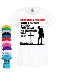Here Lies A Soldier Womens T-shirt