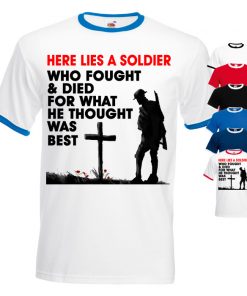 Here Lies A Soldier Mens T-shirt