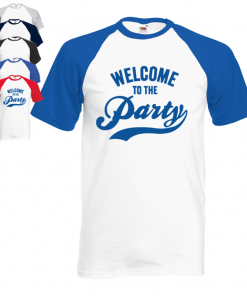 Welcome To The Party Mens Contrast T-shirt