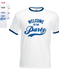Welcome To The Party Mens Ringer T-shirt