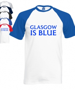 Glasgow is Blue Mens Contrast T-shirt
