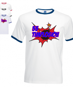 55 Comedy Mens Ringer T-shirt