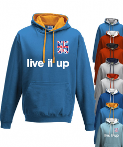 Live It Up Varsity Hoodie - 55 Design