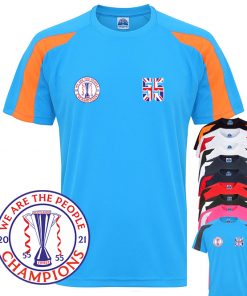 Champions - 2 Tone Adults Sports T-shirt Union Jack 55